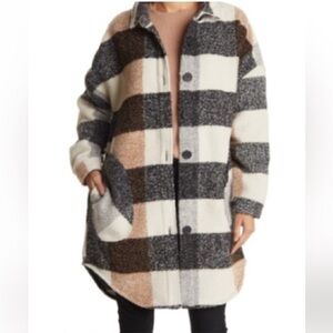 RDI Plaid Button-Up Coat